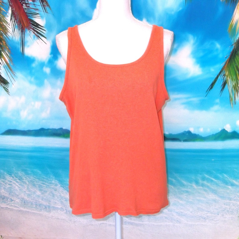 Joe Boxer Heathered Orange Tank Top